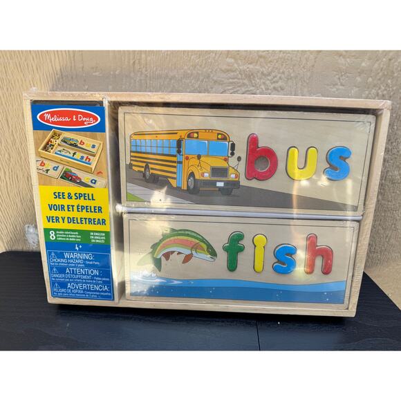 Melissa & Doug See & Spell Learning Toy - New in Box! - Picture 1 of 5